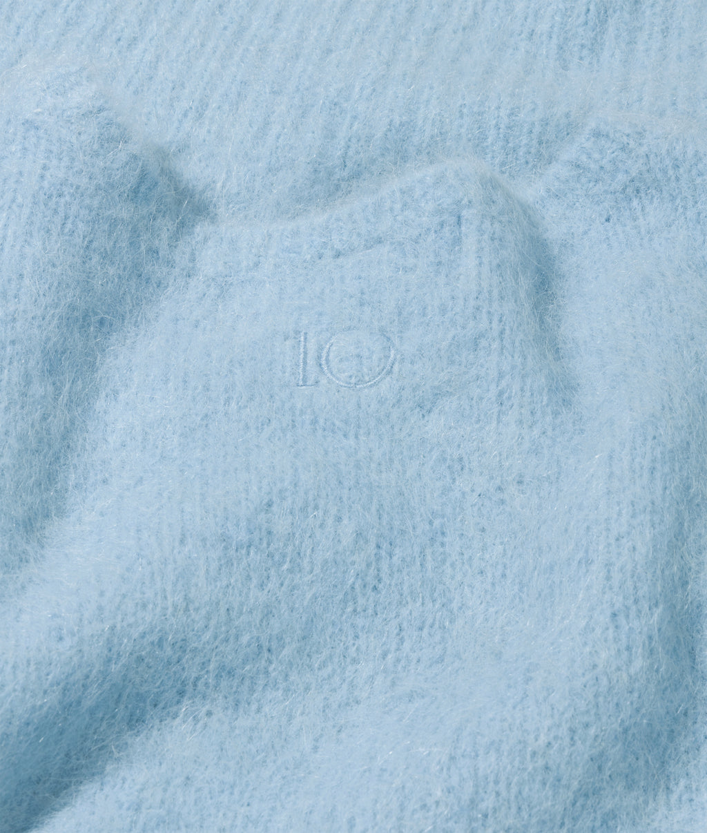 gebreide trui met pofmouwen | angel blue