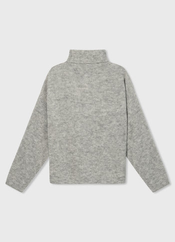 coll sweater soft knit | light grey melee
