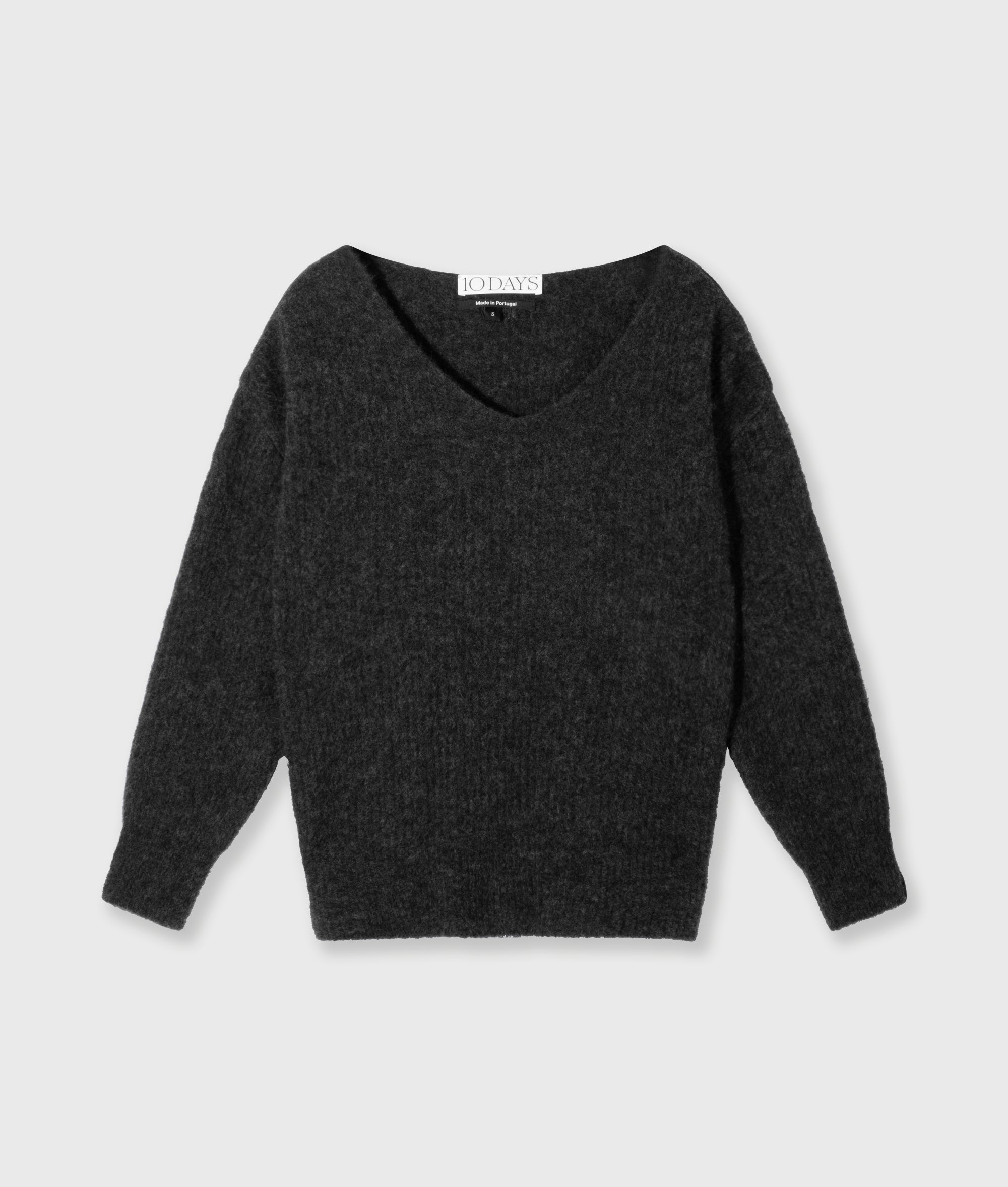 【2plan】Log Angora V-neck Knit Vtg. Ann Wi Angora Blend Sweater Medium | eBay