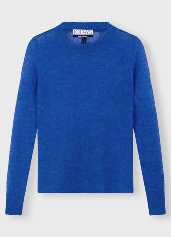 tee thin knit | electric blue