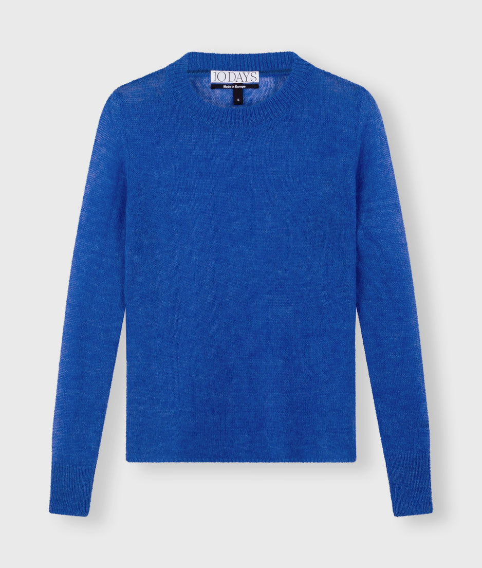 tee thin knit | electric blue
