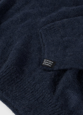 thin knit sweater | yale blue