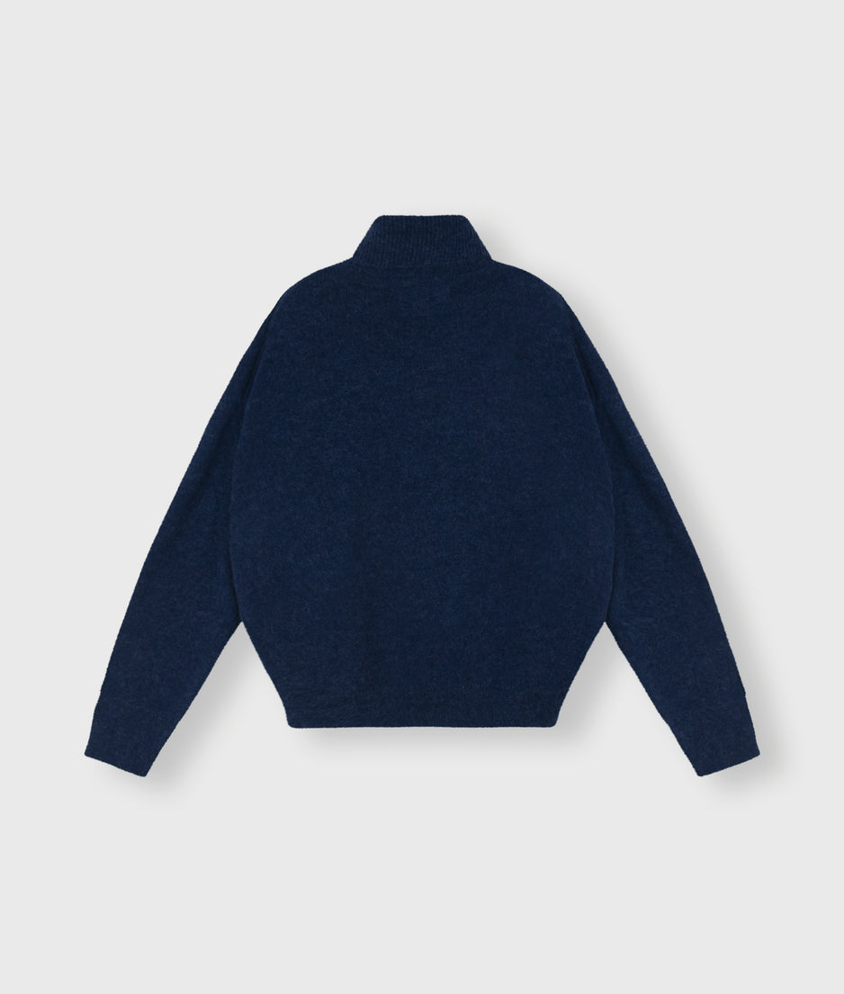 turtleneck sweater knit | electric blue