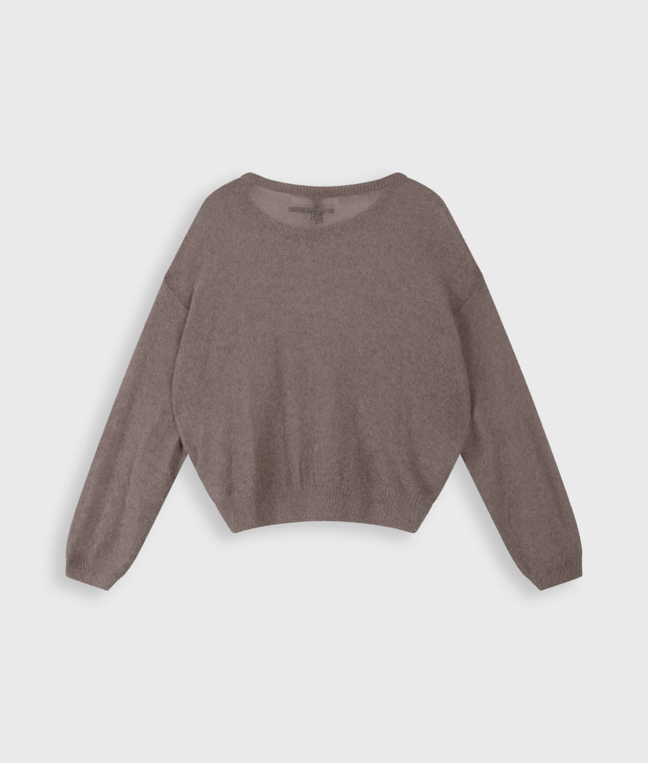 thin knit sweater | moonrock