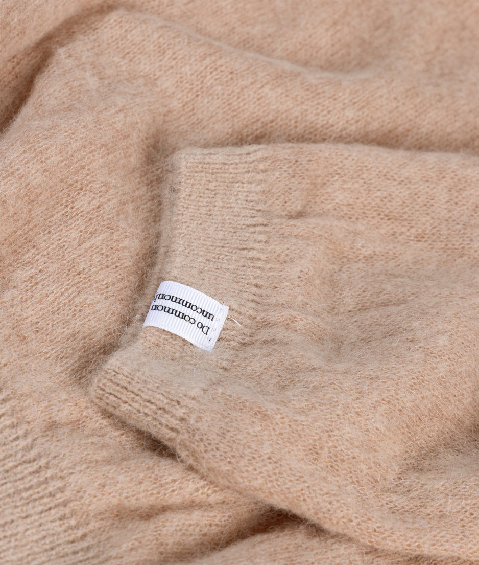 thin knit sweater | light fudge