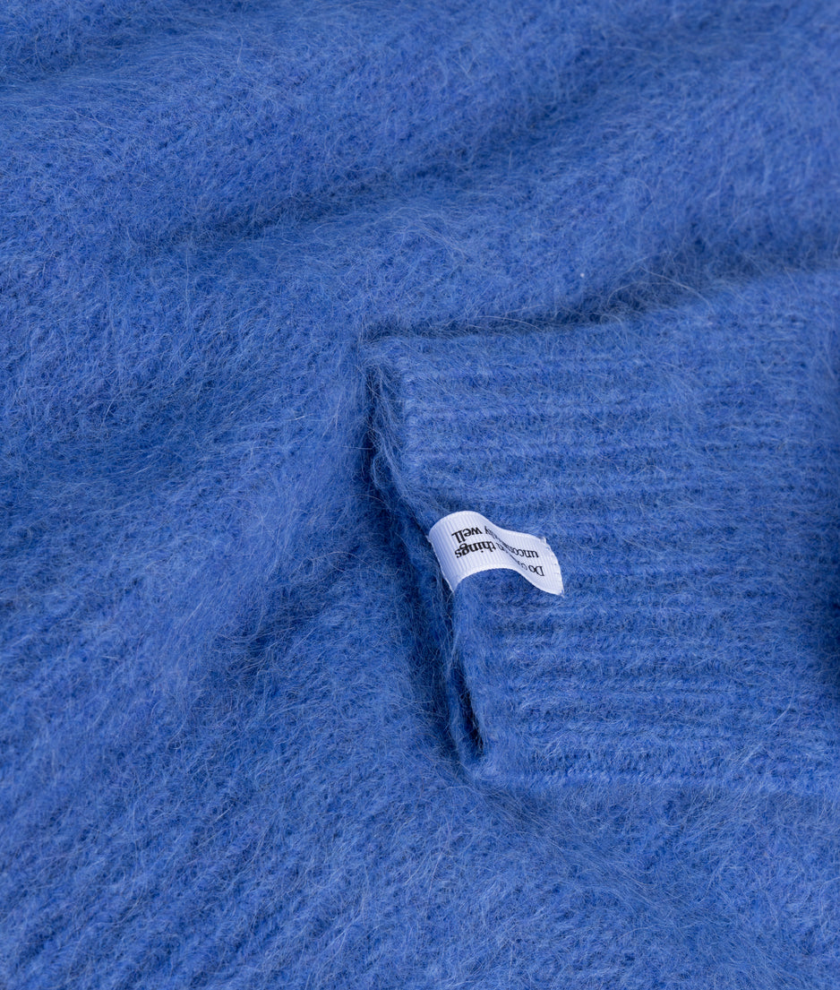 hairy knit sweater | ultramarine