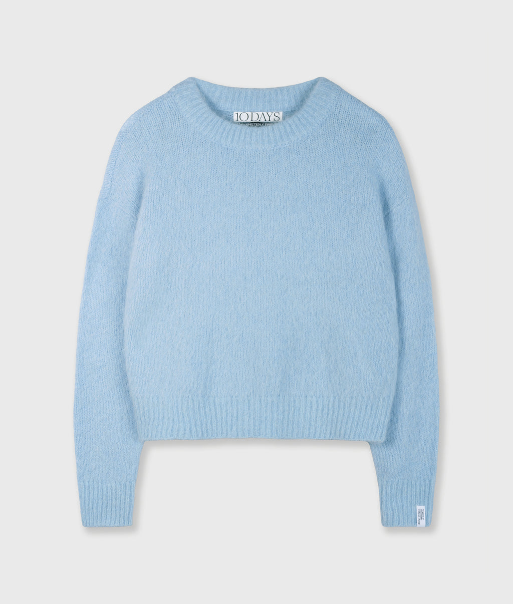 hairy gebreide trui | angel blue