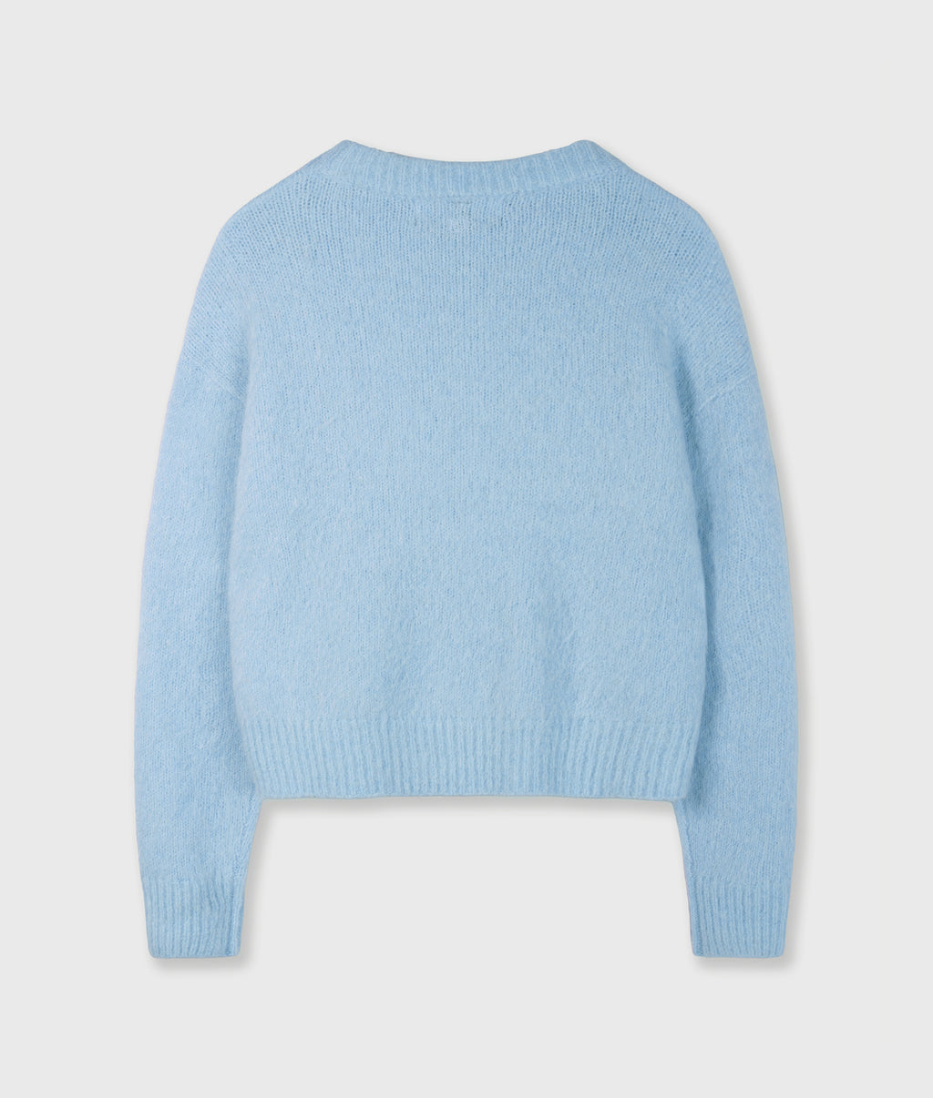 hairy gebreide trui | angel blue
