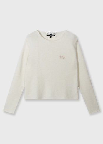 knit sweater | ecru