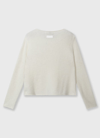 knit sweater | ecru