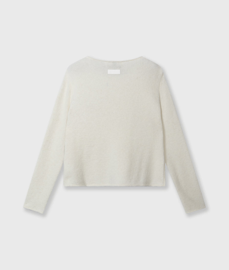 knit sweater | ecru