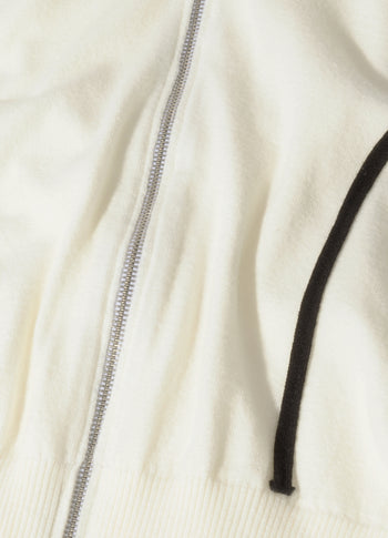 slim knit cardigan | ecru