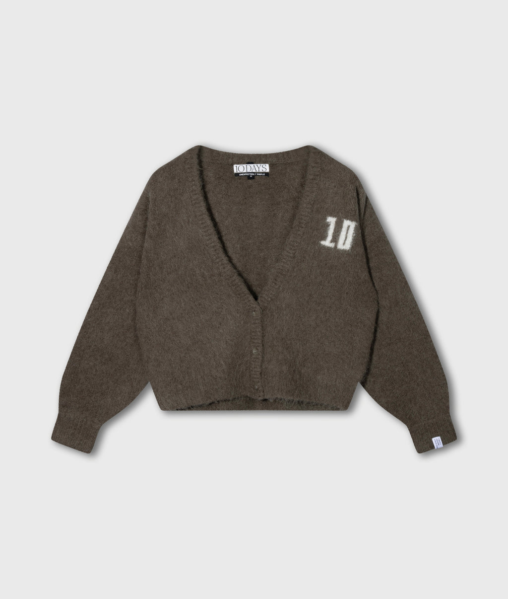 hairy gebreid vest | portobello