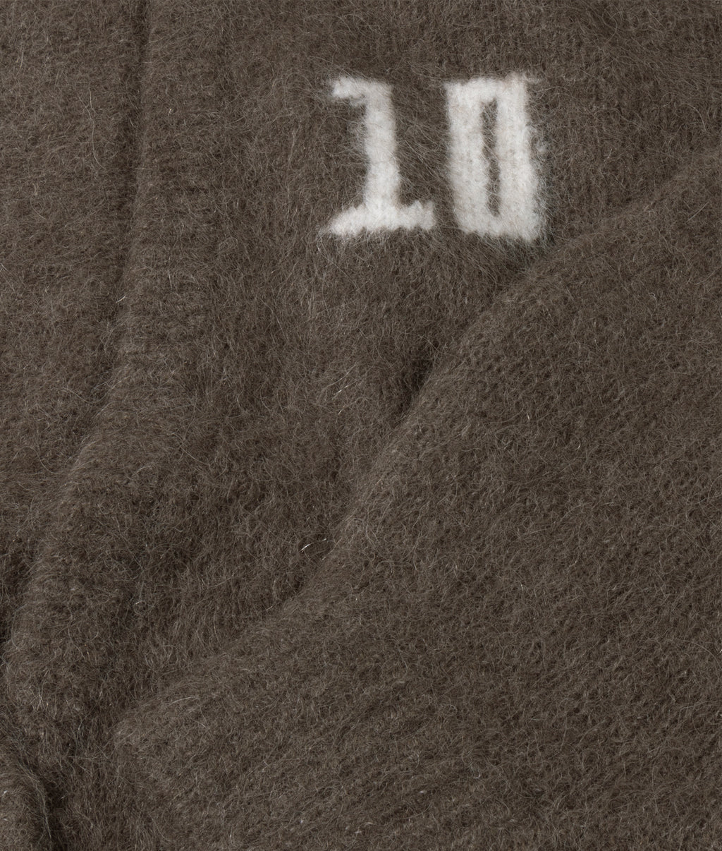 hairy gebreid vest | portobello