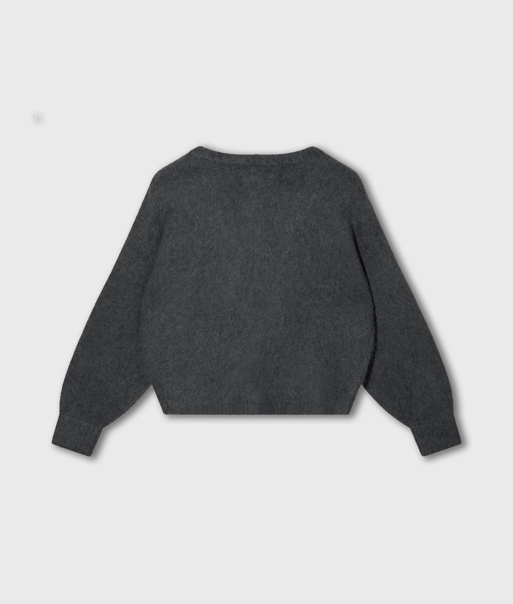 hairy gebreid vest | antra melee