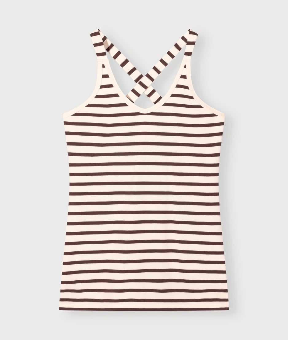 wrapper stripes | ecru/wine