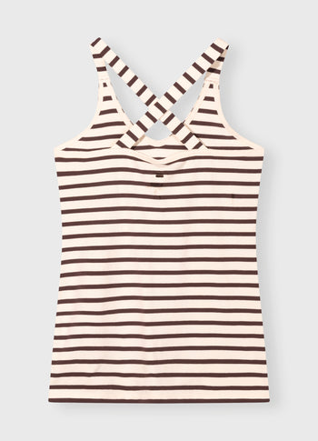 wrapper stripes | ecru/wine