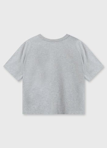 short sleeve tee logo | light grey melee