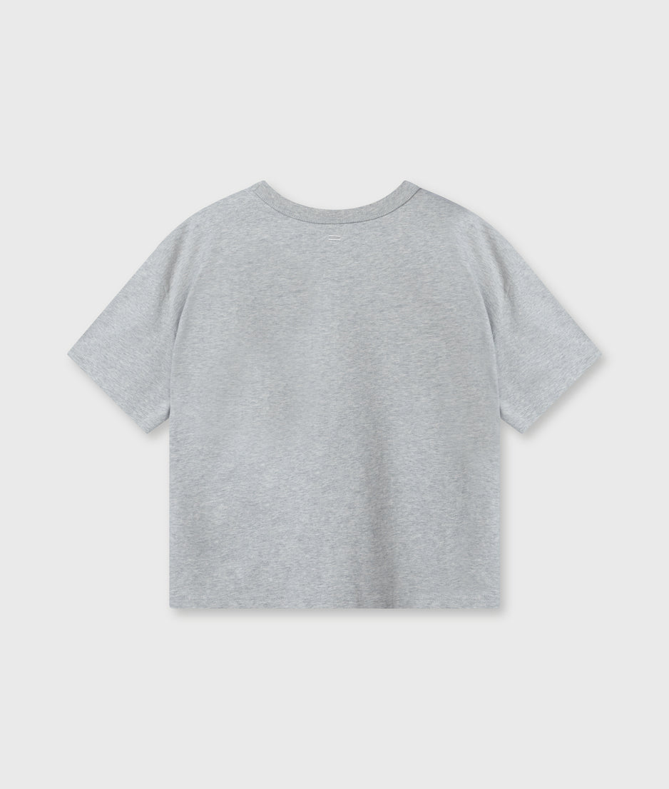 short sleeve tee logo | light grey melee