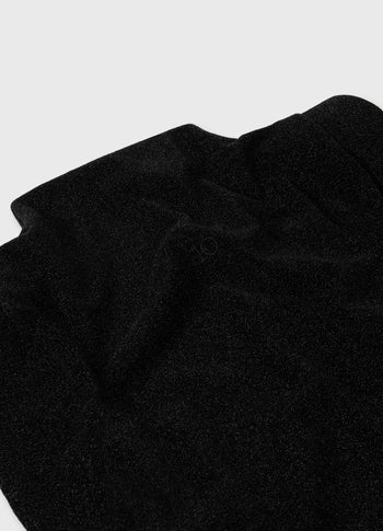 statement top sparkle | black