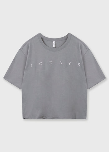 short sleeve tee logo | light graphite