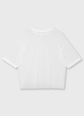 mesh tee | ecru