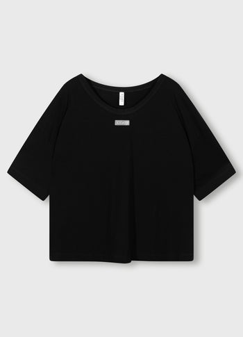 boxy tee | black