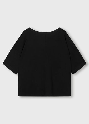 boxy tee | black