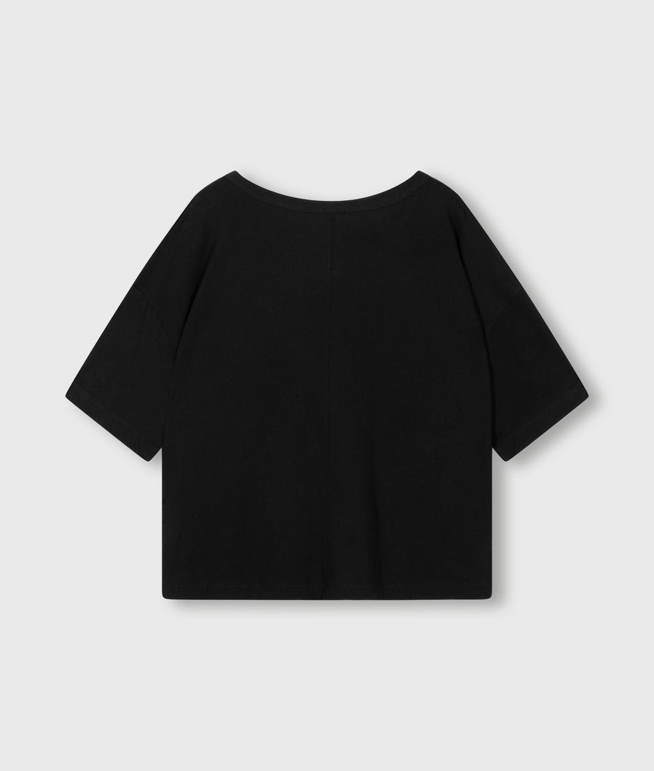boxy tee | black
