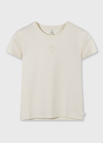 slim short sleeve tee | soft vanilla