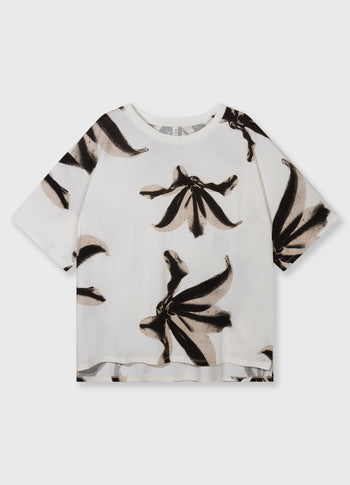tee flower | ecru