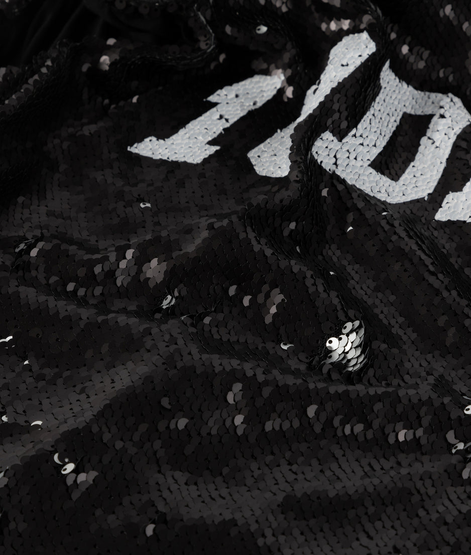padded top sequins | black