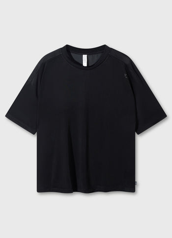 comfort tee crepe | black
