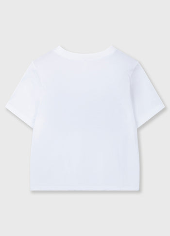 petit smile love tee | white