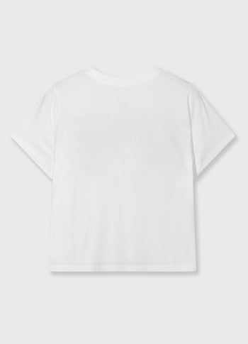 love petite tee | white