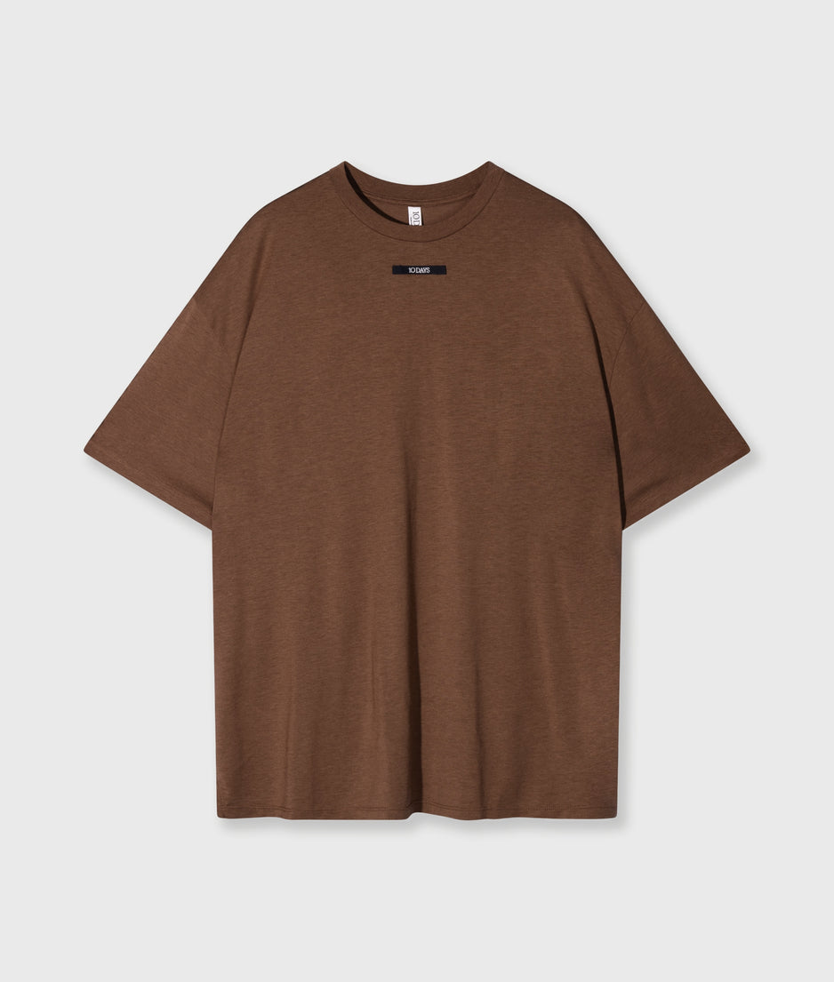 oversized tee jersey | truffle