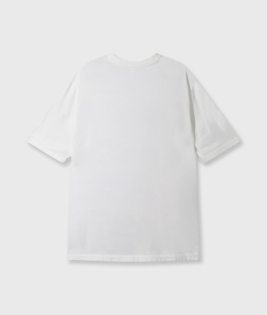 short sleeve tee mix | ecru