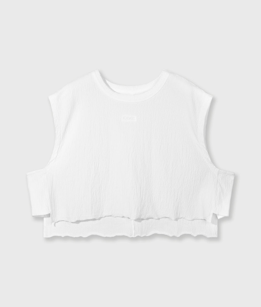 round neck tee | ecru