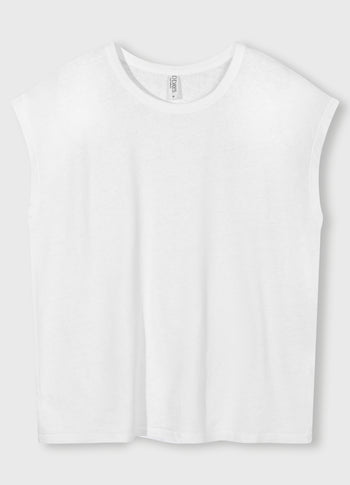 tee linen | white