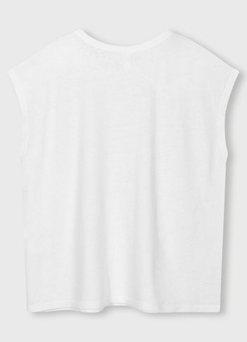 tee linen | white