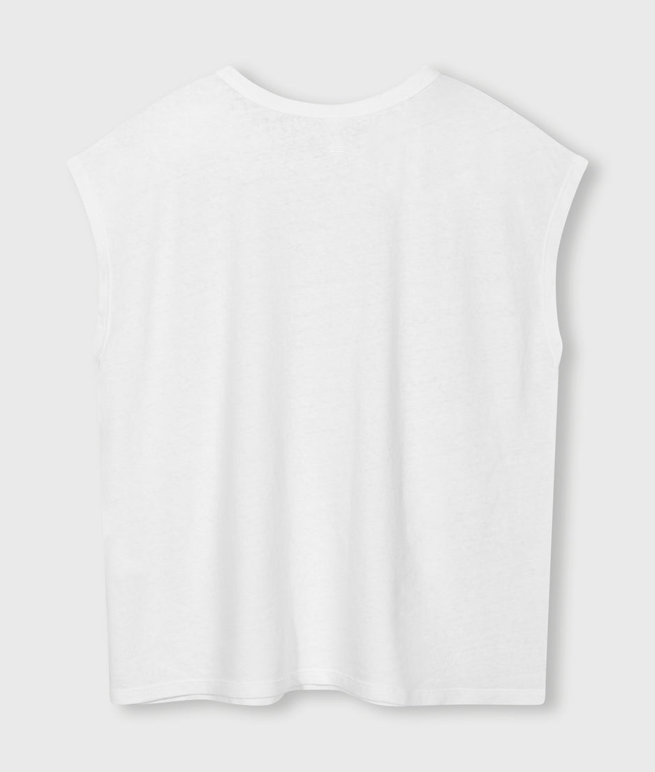 tee linen | white