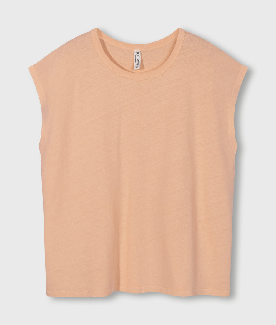tee linen | peach
