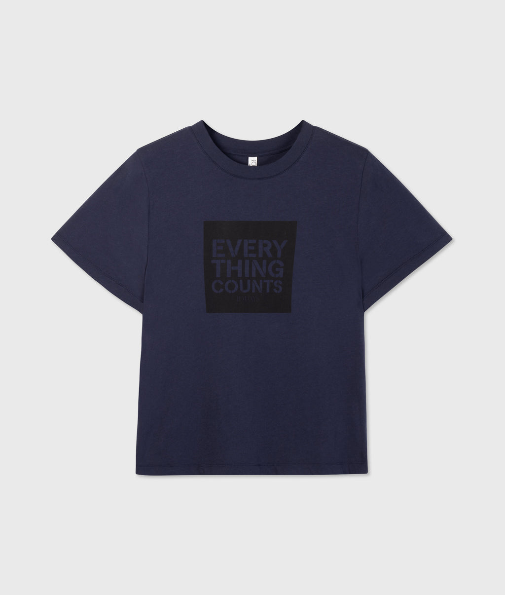 petite everything counts tee | night sky