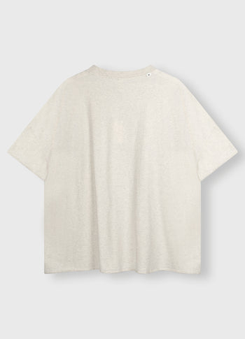 oversized tee dress | soft white melee