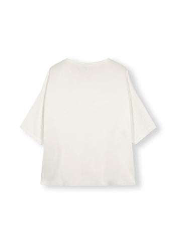 satin blouse | ecru