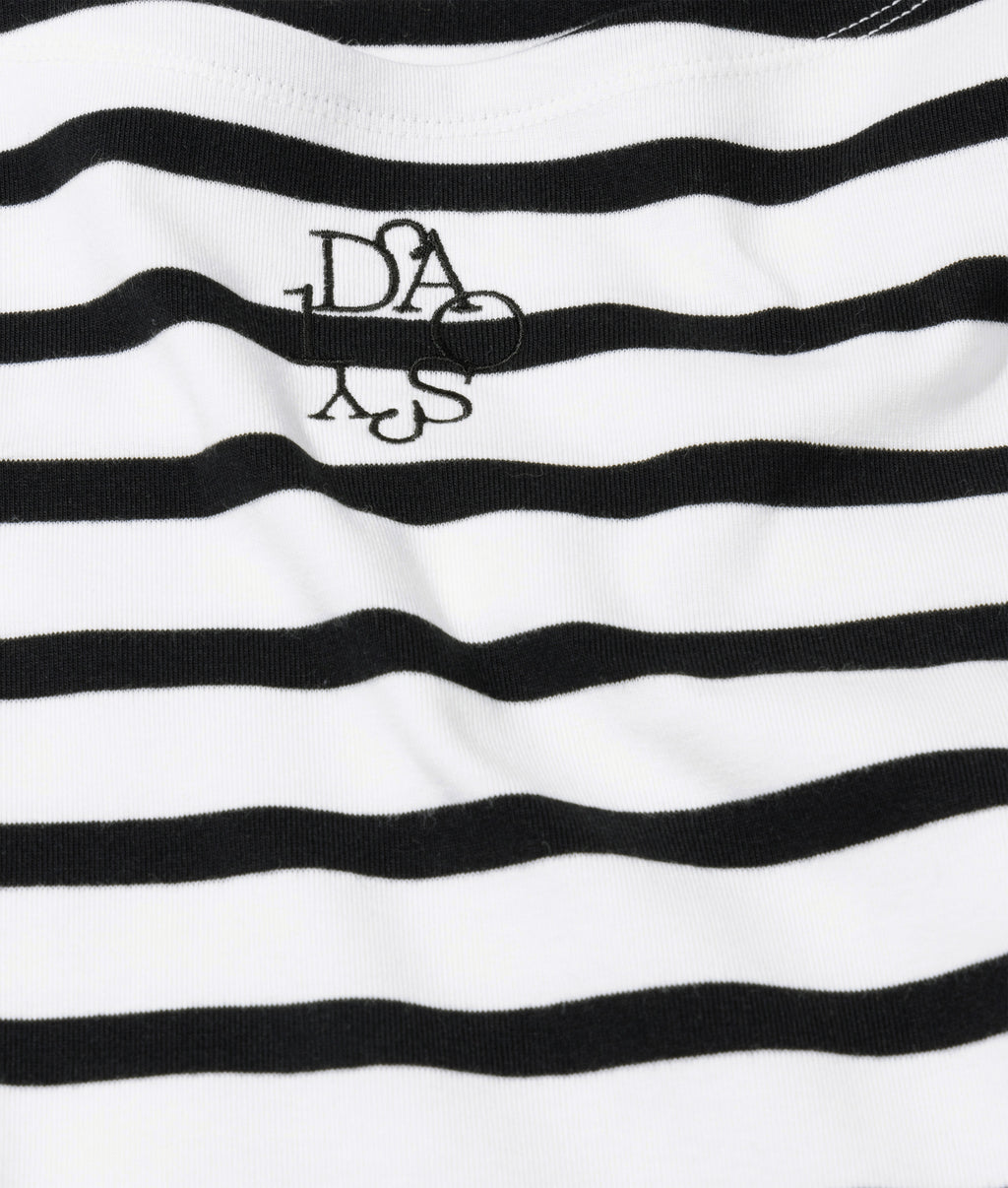 long sleeve tee stripes | ecru/black