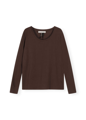 longsleeve tee modal | aubergine