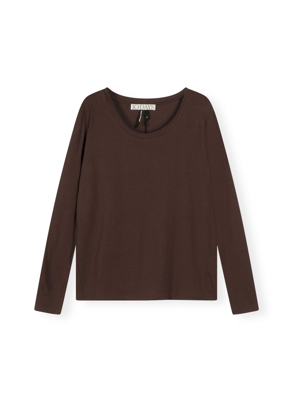 longsleeve tee modal | aubergine