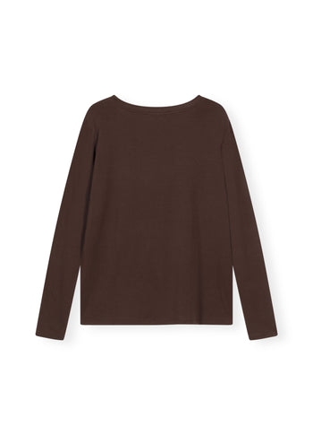 longsleeve tee modal | aubergine