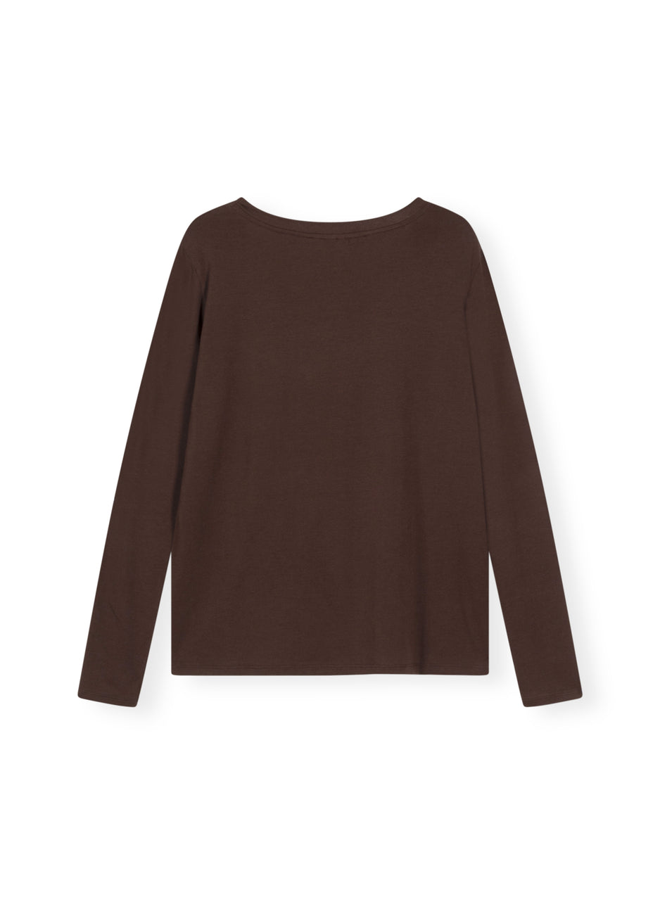 longsleeve tee modal | aubergine